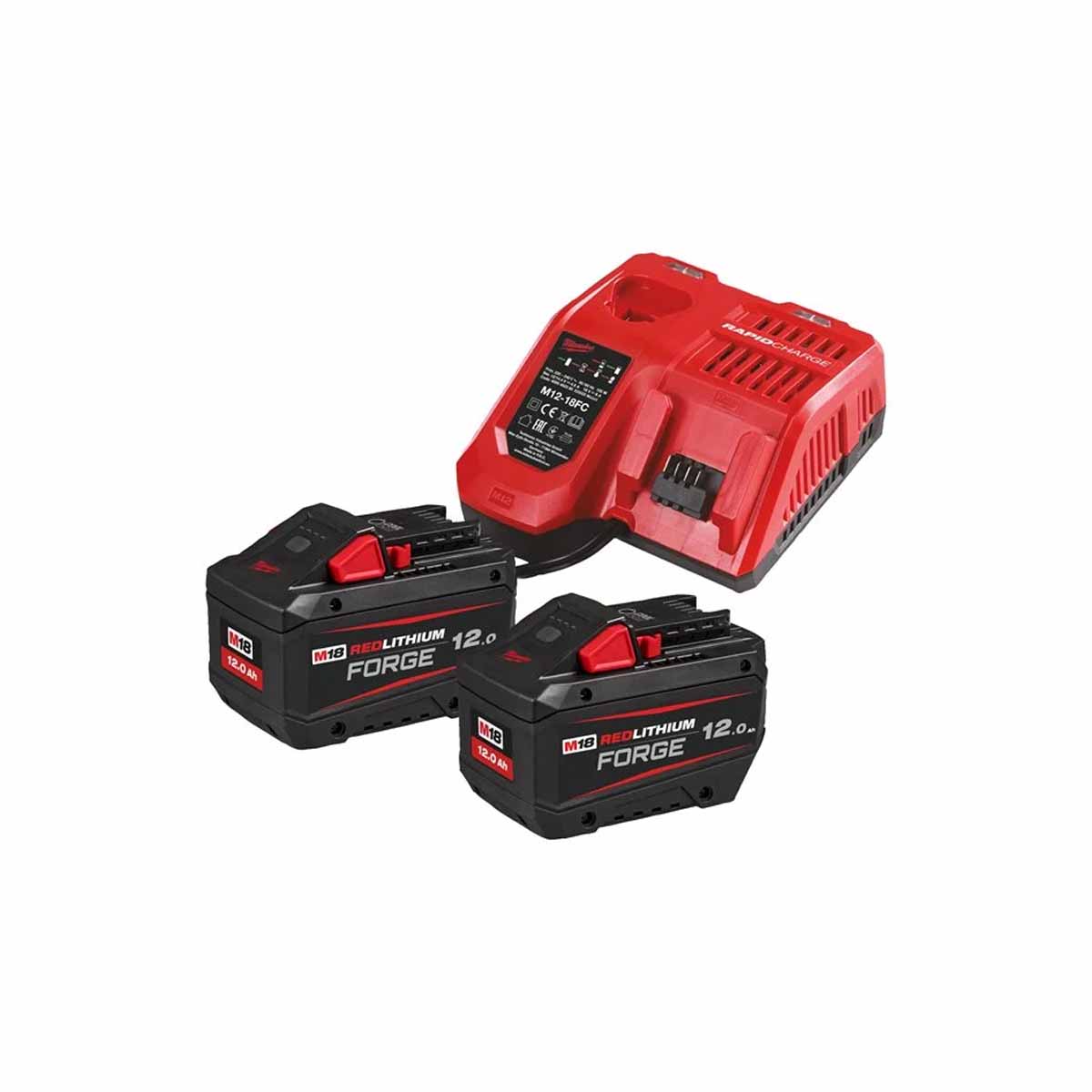 Pack Batteries MILWAUKEE M18 FORGENRG-122 18V 2x12Ah