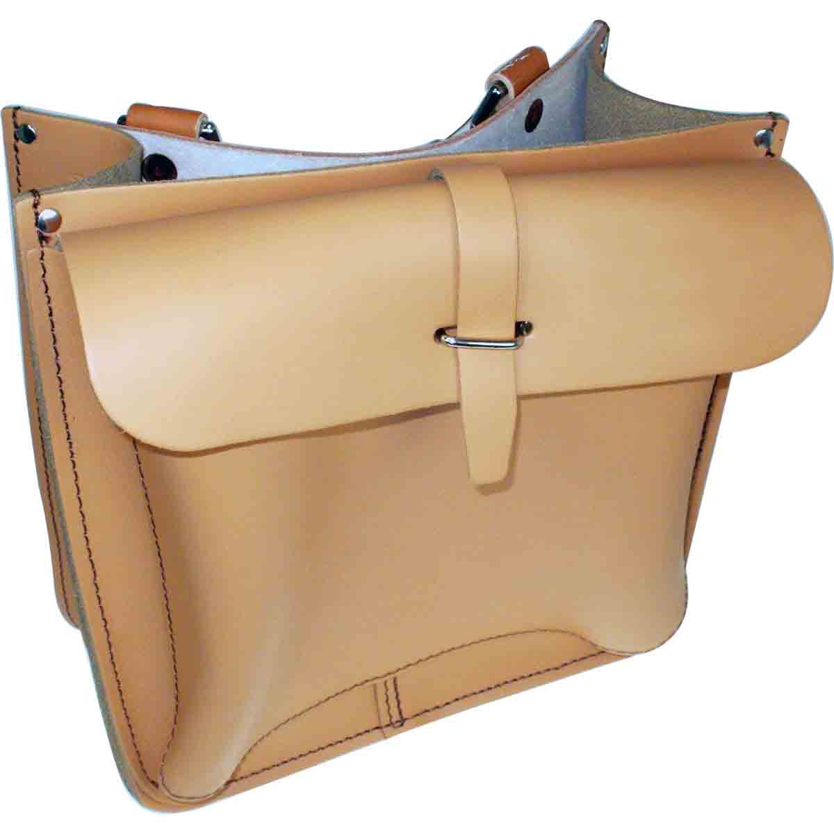 Sacoche cuir 2 poches avec marquage TELENCO