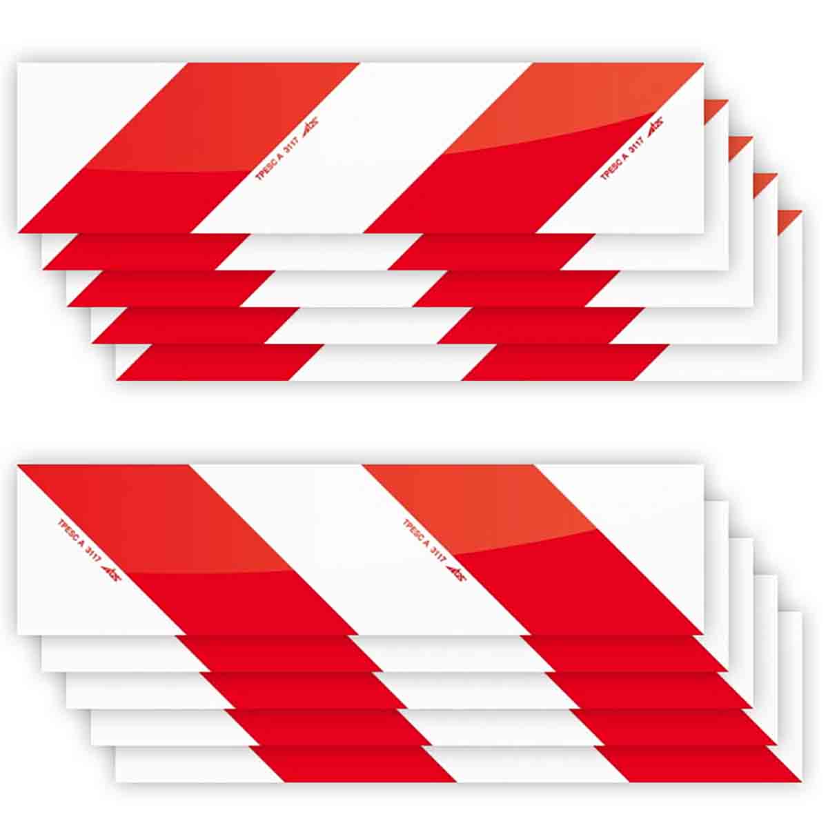 Bande balisage VL adhésive Cl.A 56x14cm T2S /Qté 10