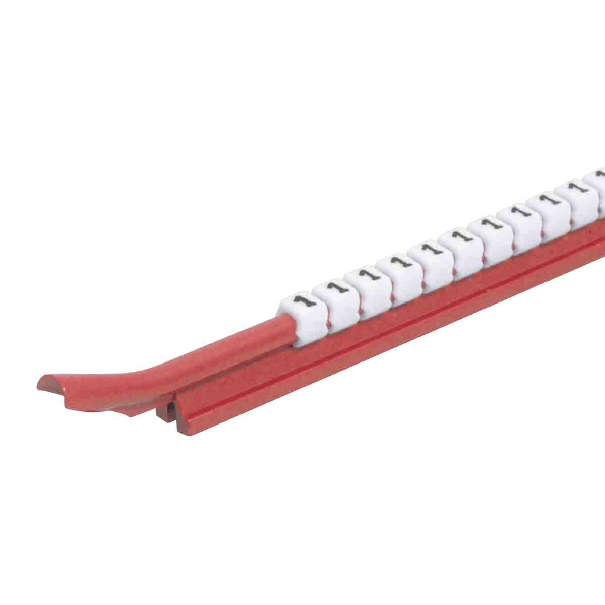 Cavalier Pliosnap PS06 blanc - chiffre 8 /Qté 300