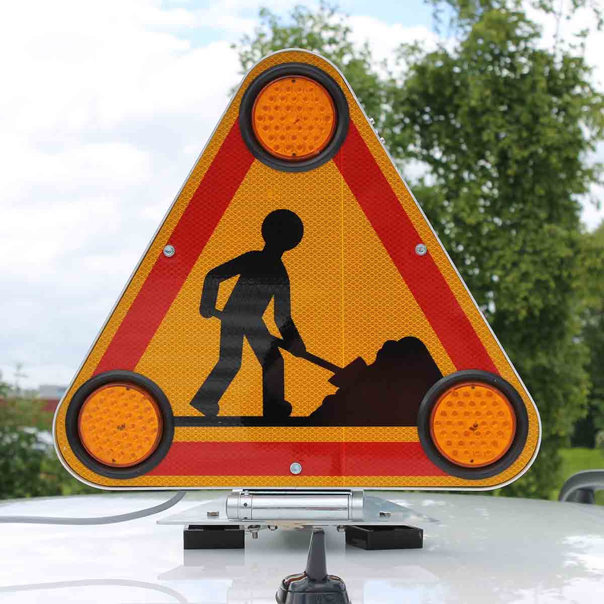 Triflash double face AK5 LED 500mm Cl.1 + fixation magnétique + prise