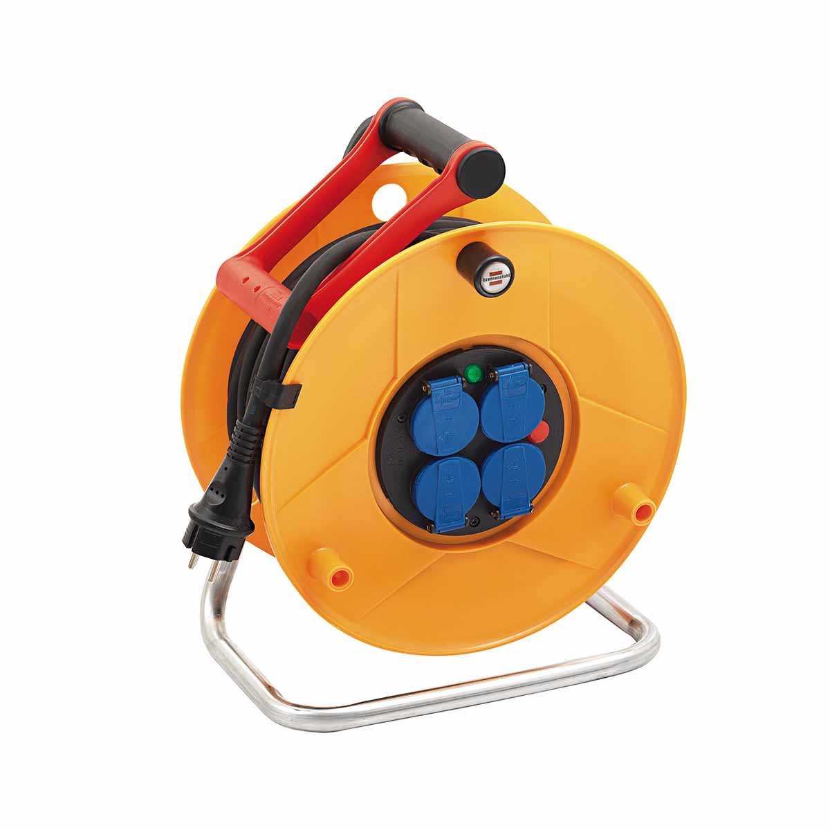 Enrouleur électrique 4 prises à clapet - 25m HO7RNF 3G2,5mm