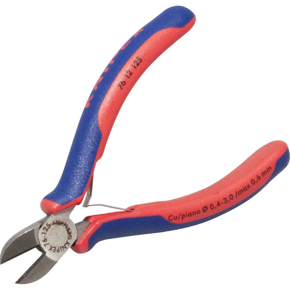 Pince coupante branches bi-matière avec ressort KNIPEX Lg 125mm