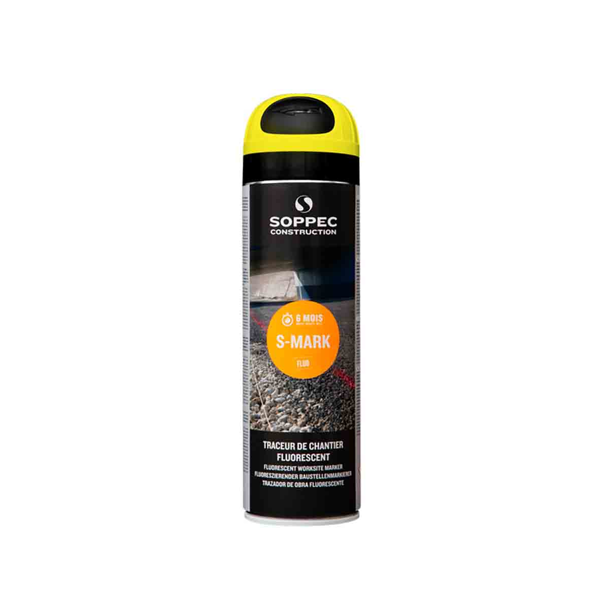 Bombe de traçage fluorescente jaune (6 mois) /500ml