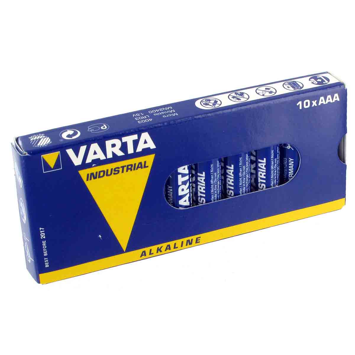 Pile alcaline VARTA LR3/AAA - 1,5 V /Qté 10