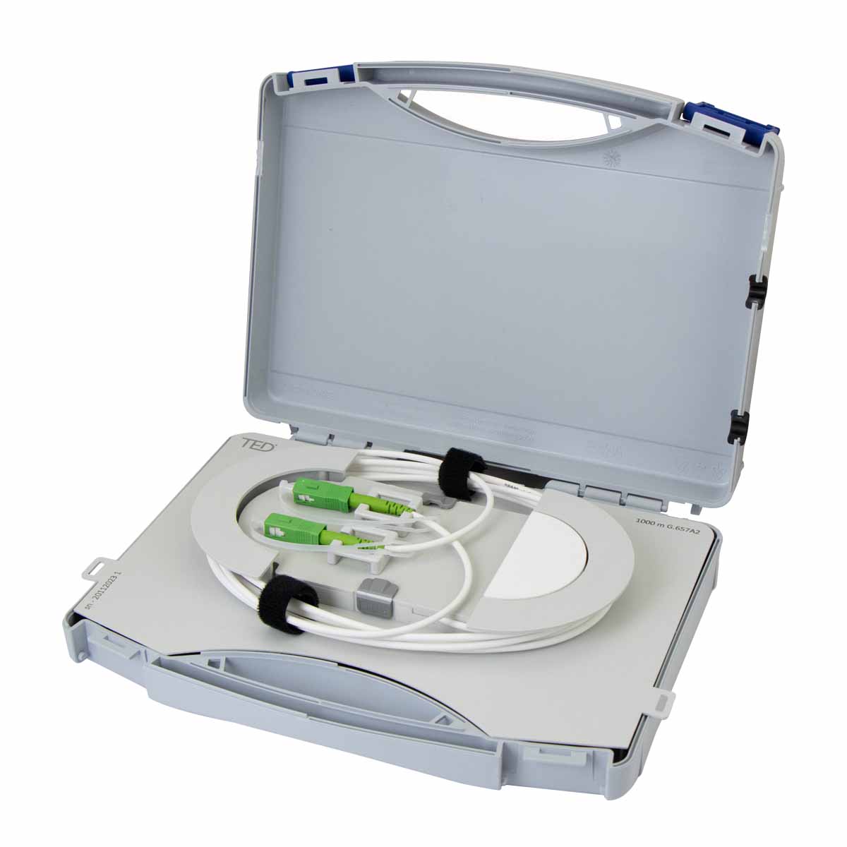 Valise fibre amorce monomode G.657A2 SC/APC-SC/APC Lg 1000m