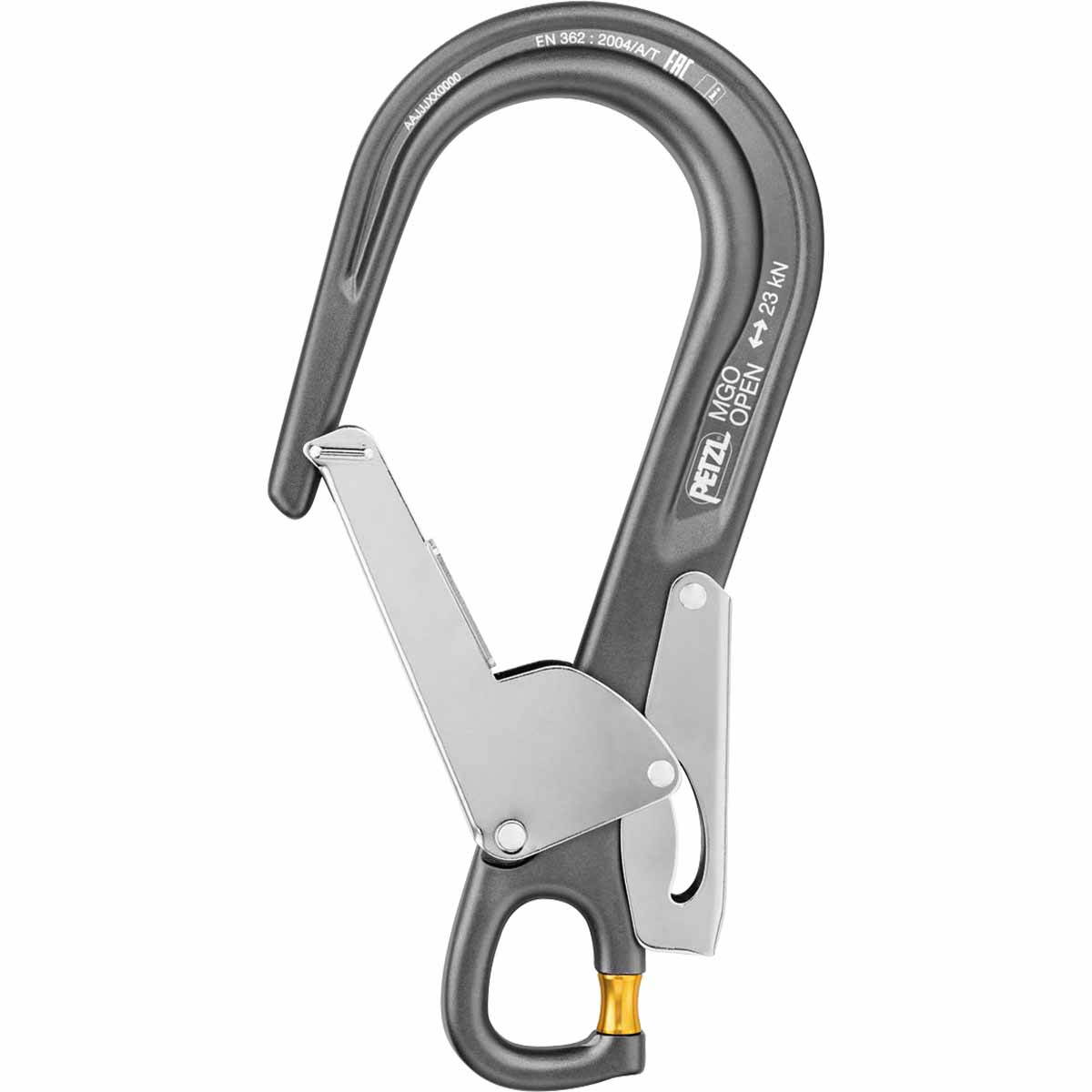 Connecteur MGO alu grde ouverture verrou automatique PETZL