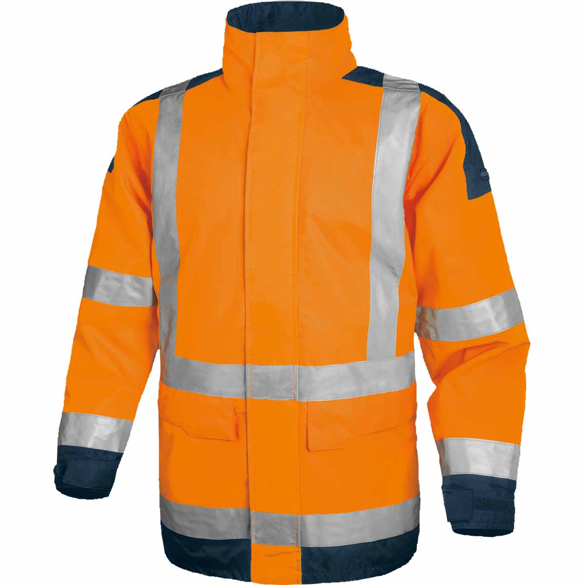 Parka haute visibilité orange/bleu Classic T.XXL