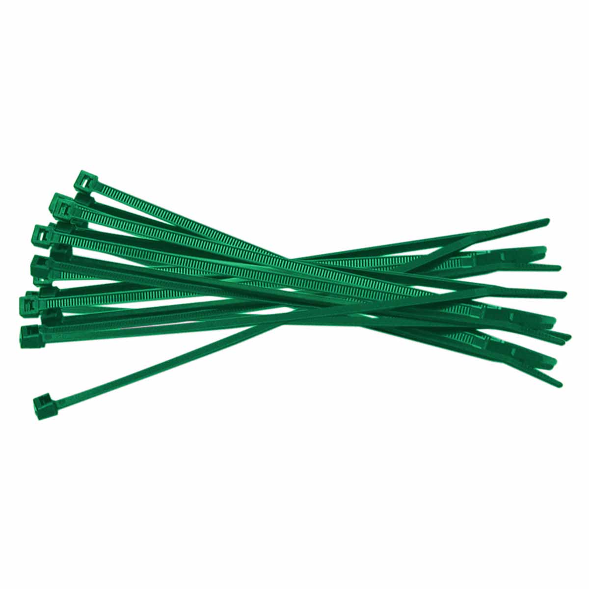 Collier serrage nylon vert 142x3,2mm /Qté 100