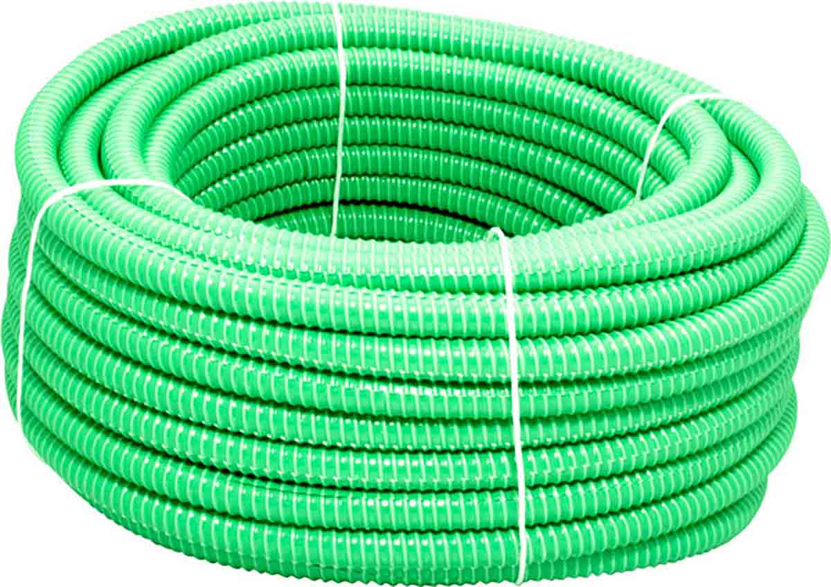 Gaine fendue TED Ø25mm verte _Rl 30m