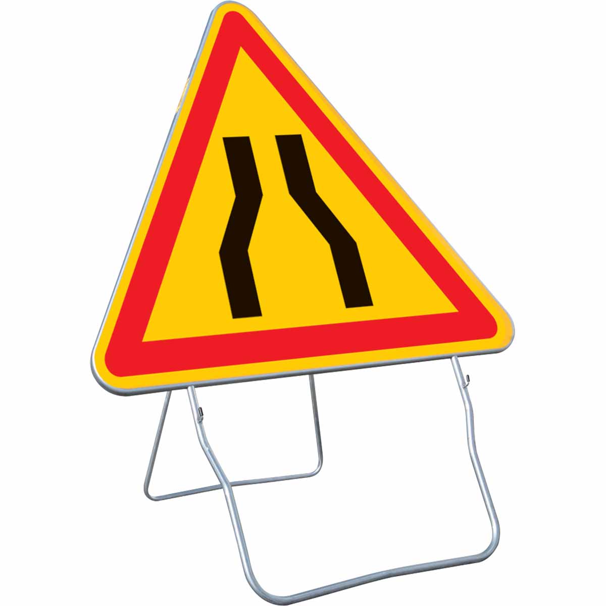 Panneau temp AK3 1000 Cl.2 '' Chaussée rétrécie '' + PL