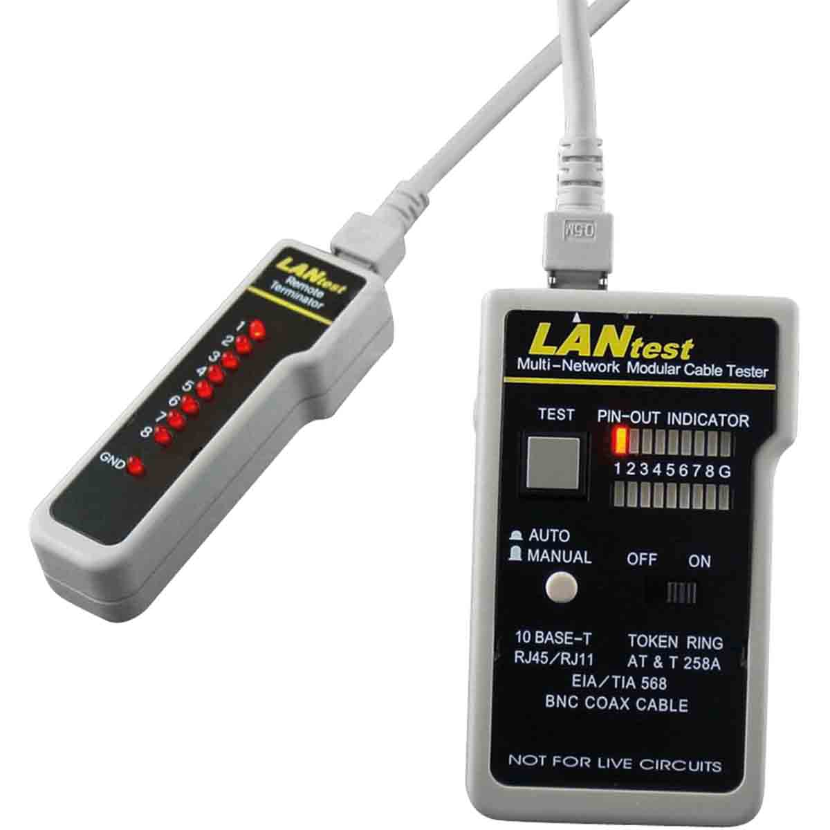 Testeur câblage à LED + PoE LANtest PoE HOBBES