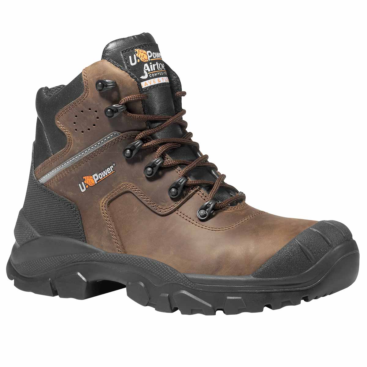 Chaussures hautes sécurité GREENLAND marron S3 SRC U-POWER T.41
