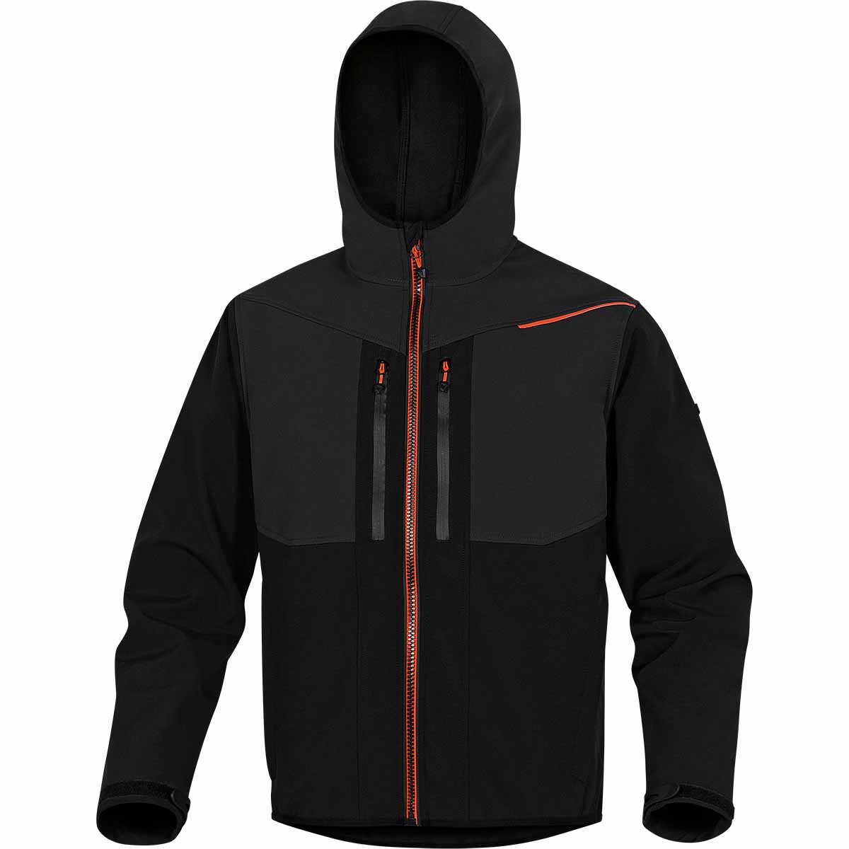 Veste Softshell 3 couches laminées noir / orange Optima T.XXL