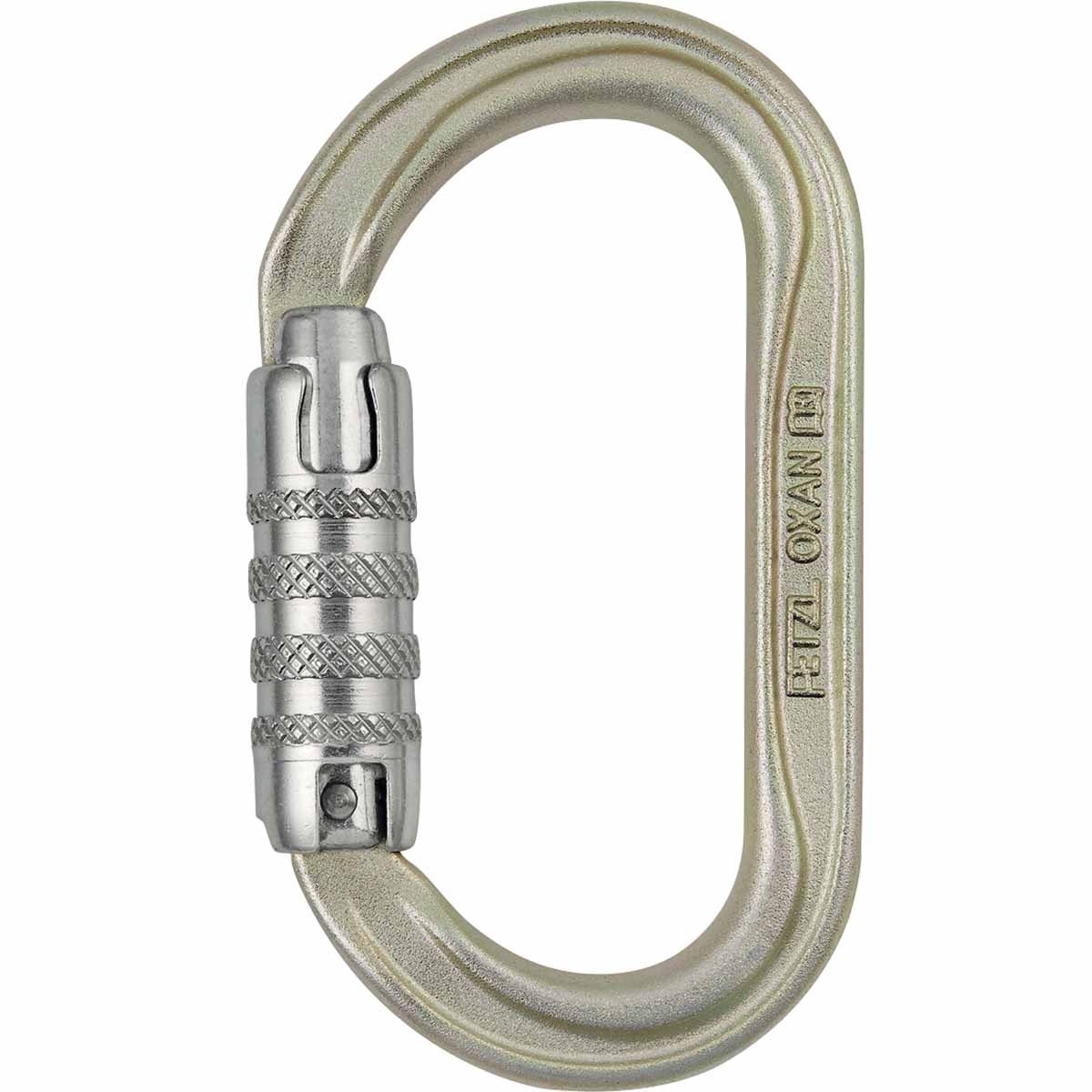 Mousqueton OXAN acier ovale verrouillage auto PETZL