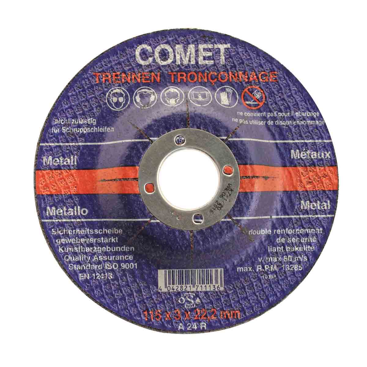 Disque à tronçonner pour métaux 115x3mm