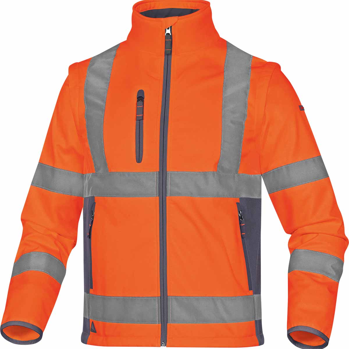 Veste haute visibilité 2 en 1 Softshell orange Optima T.XL
