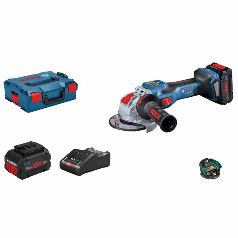 Meuleuse angulaire ss fil BOSCH X-LOCK GWX 18V-15 SC 2x8,0 ProCORE