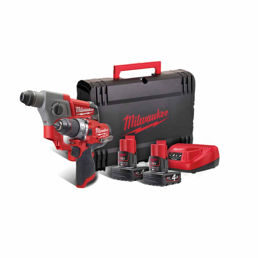 Pack visseuse perforateur MILWAUKEE 12V 2batt 4Ah
