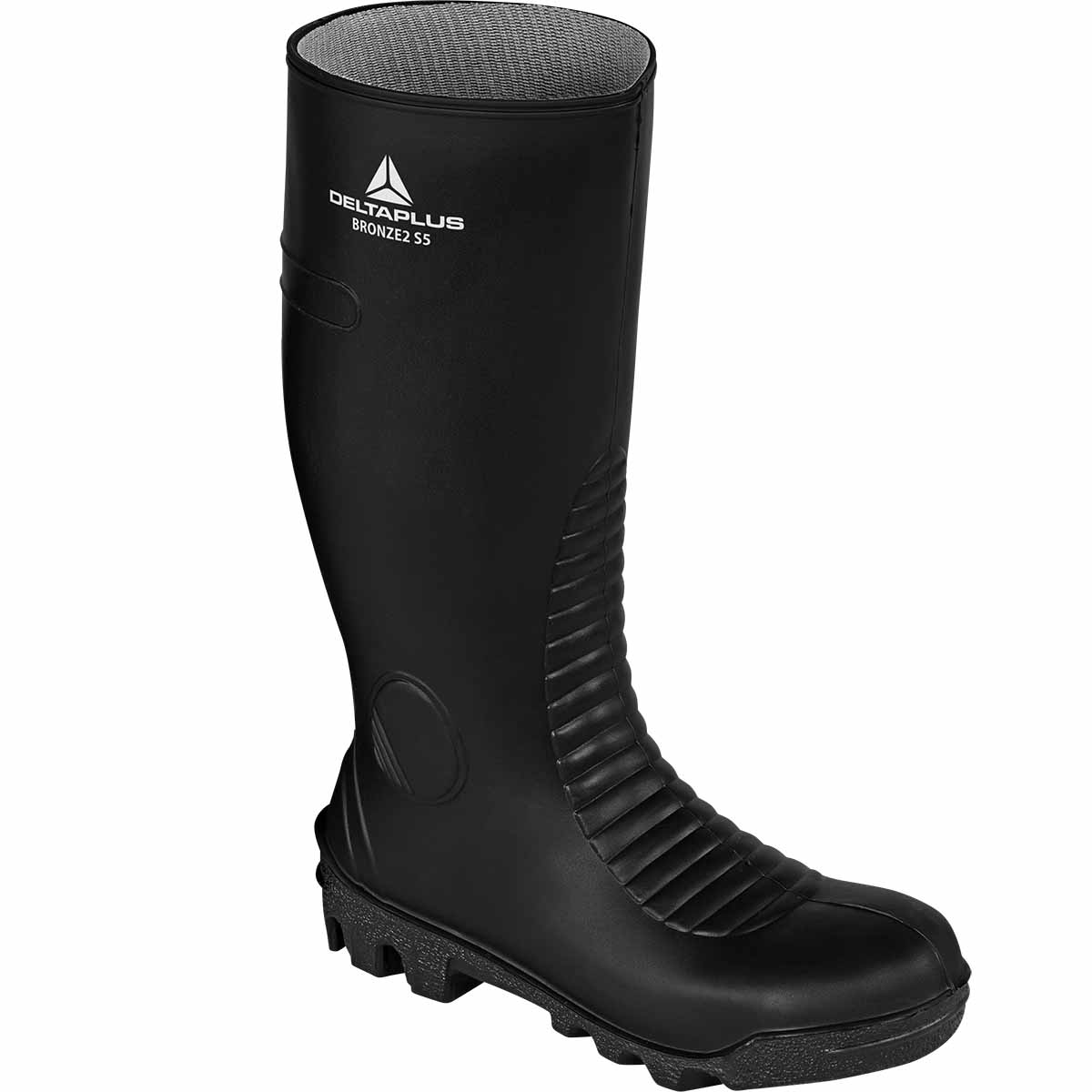 Bottes sécurité PVC noir semelles PVC nitrile S5 SRA Classic T.44