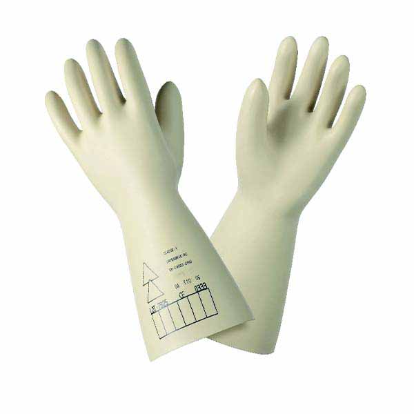 Gants isolants électricien Cl.2 - tension d'utilisation 17000V T.9