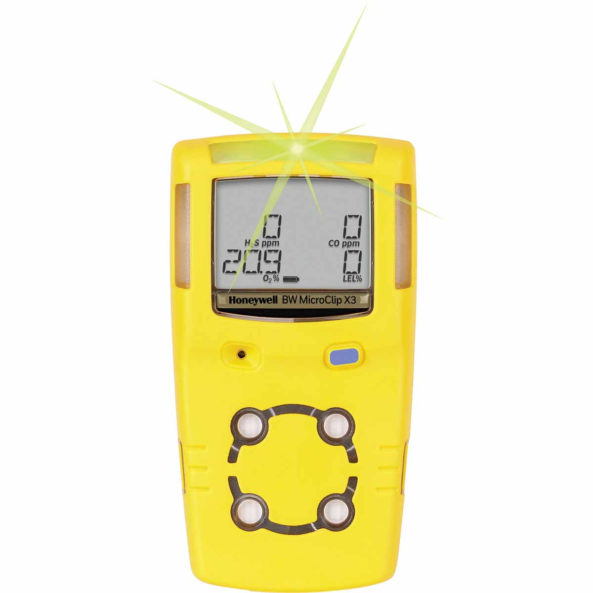 Detecteur gaz GasAlertMicroClip X3 (O2 + H2S + CO + LIE)