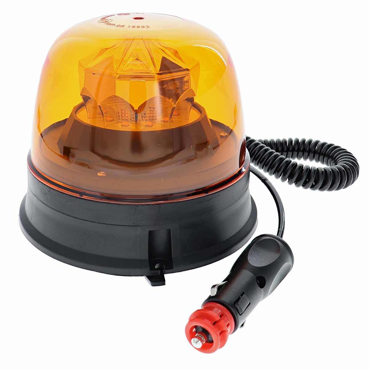 Gyrophare LED 12-24V, base magnétique et prise allume-cigare