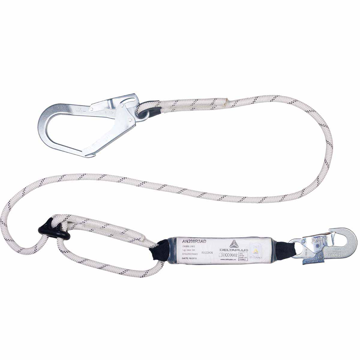 Longe avec MGO réglable avec absorbeur d'énergie lg 150-200 cm