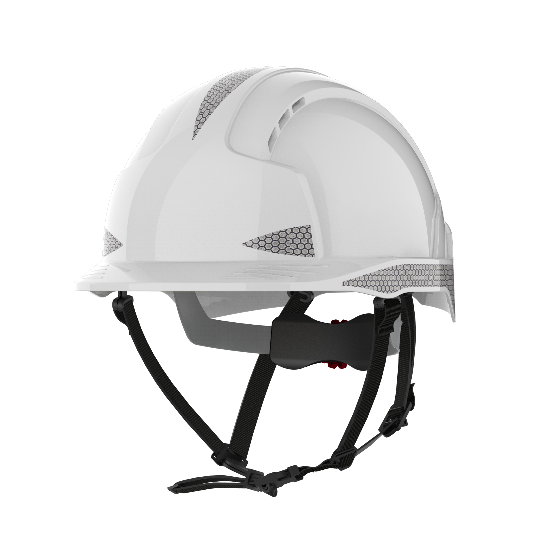 Casque protection JSP EVOLITE ventilé + jugulaire blanc