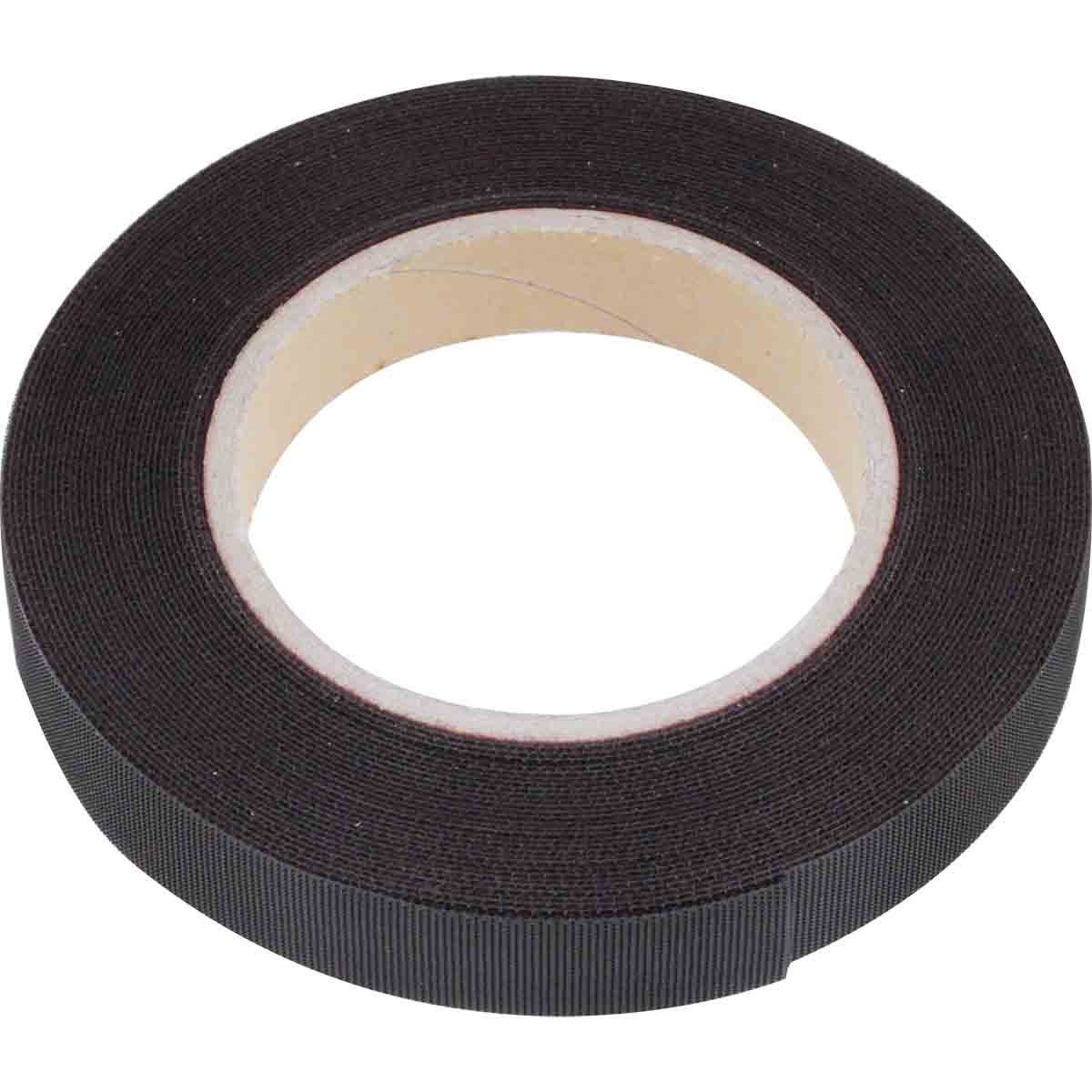 Ruban type velcro largeur 20mm - Noir _Rl 10m