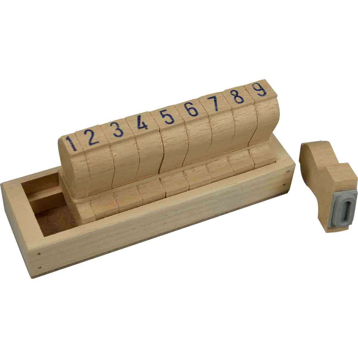 Jeu chiffres à tamponner ht 20mm