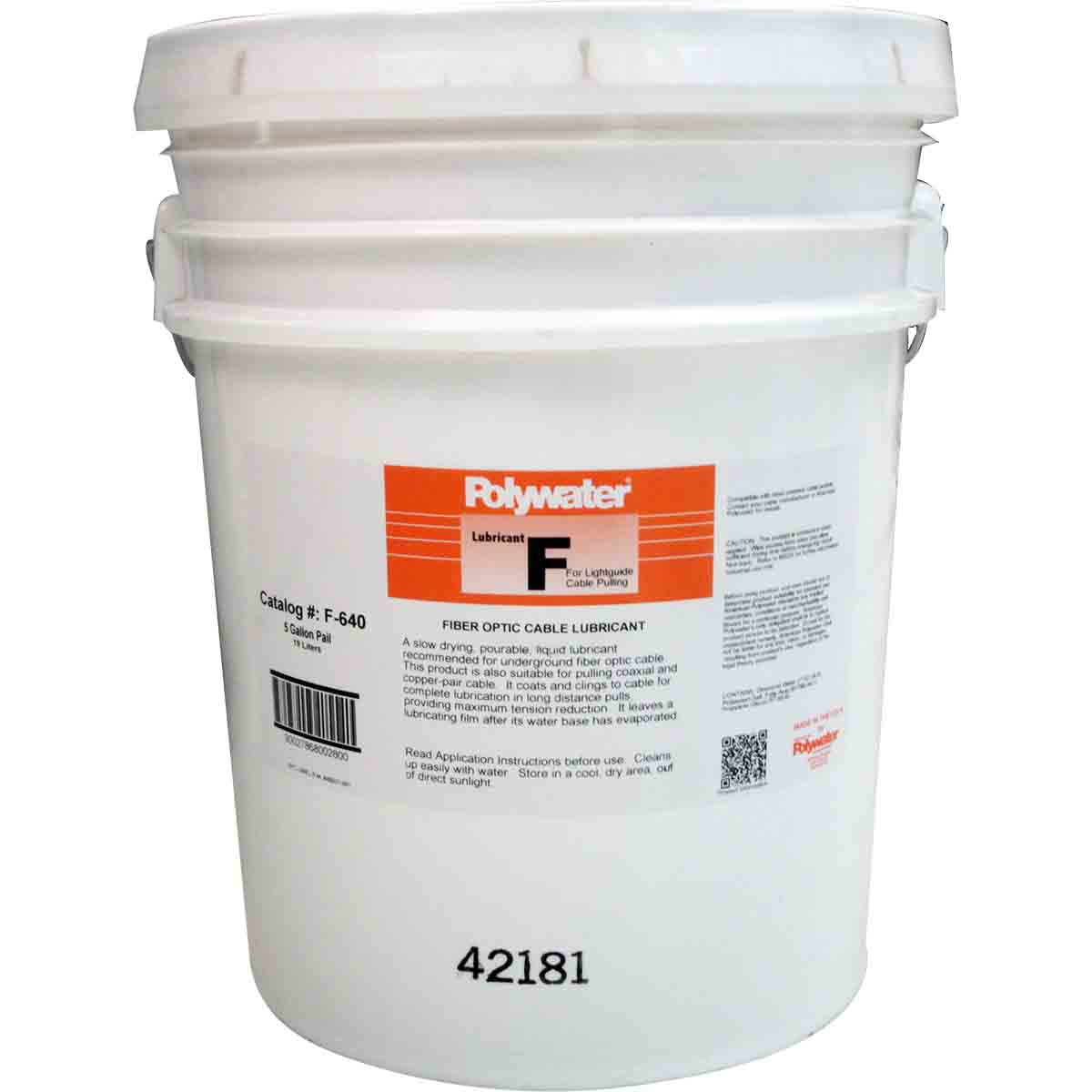 Lubrifiant Polywater F TED_Seau 19L