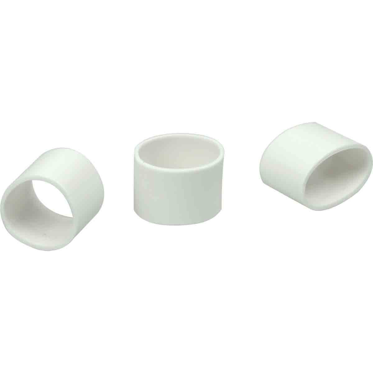 Bague PLIO Markers Ø10mm Lg 10mm blanc /Qté 100