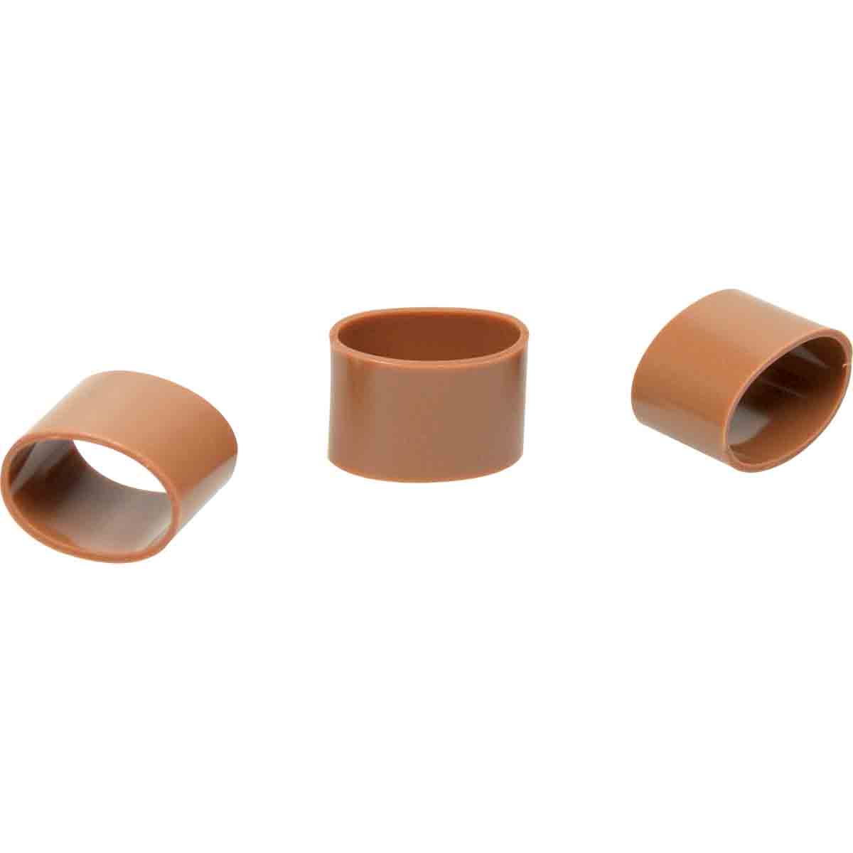 Bague PLIO Markers Ø16mm Lg 10mm marron /Qté 100