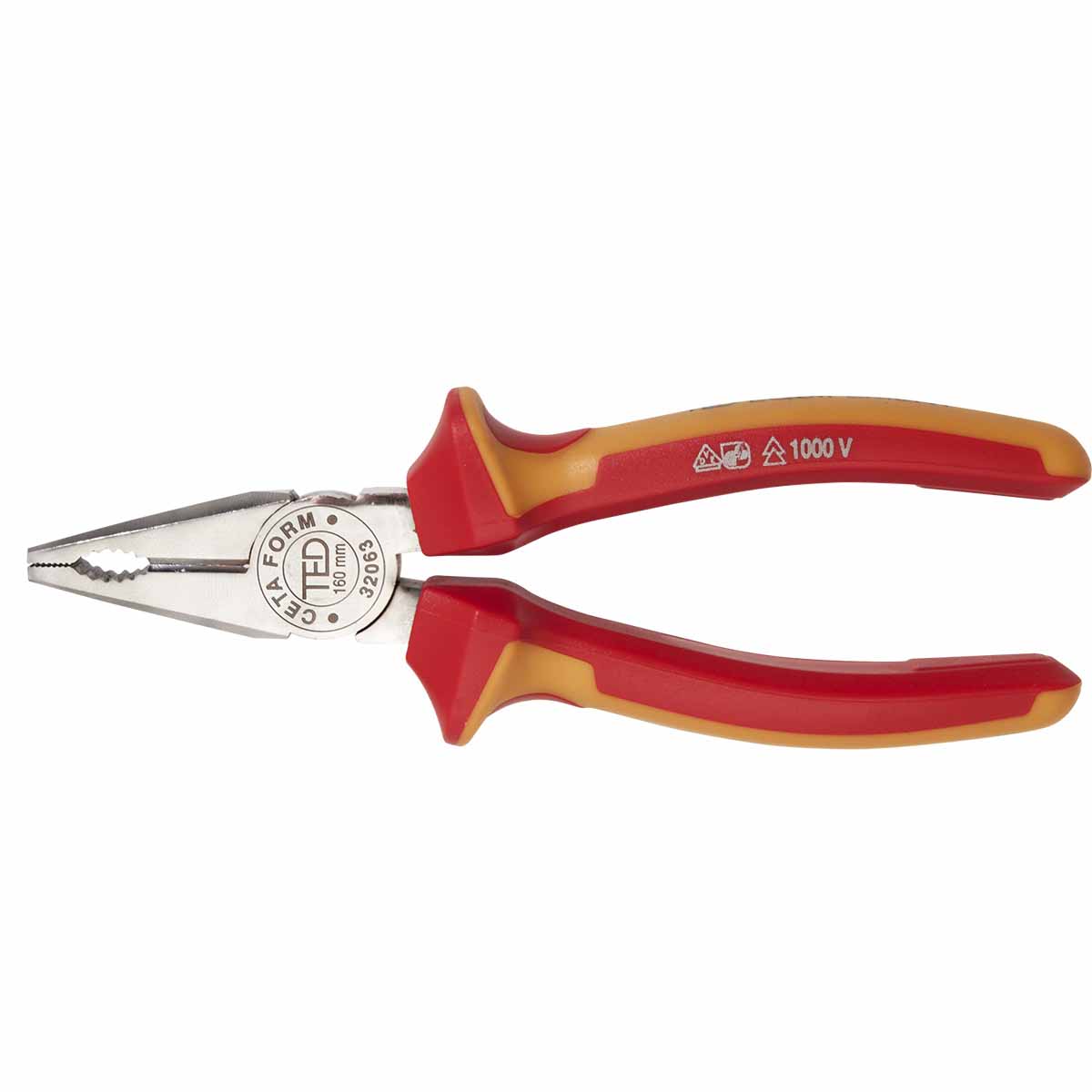 Pince universelle isolée 1000V TED - Lg 160mm