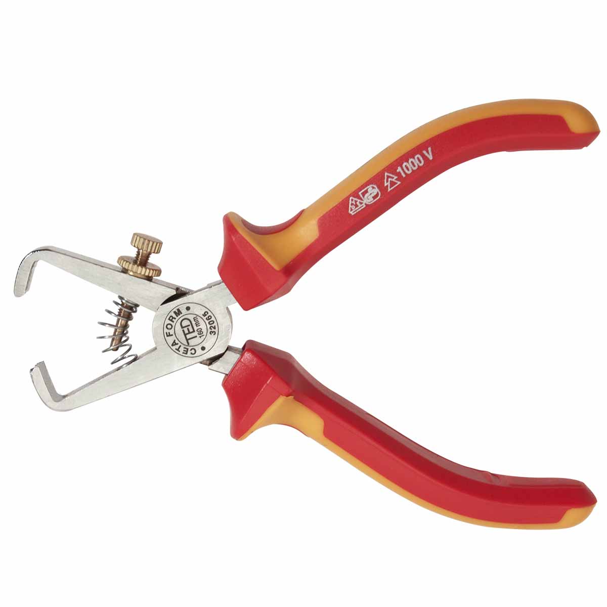 Pince à dénuder isolée 1000V TED - Lg 160mm