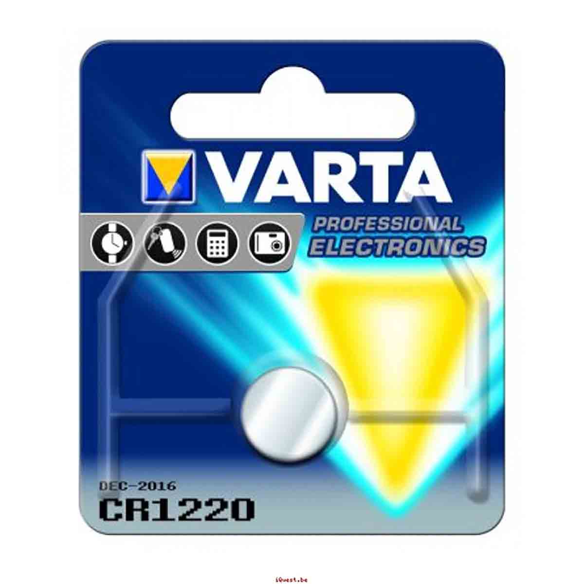 Pile bouton VARTA CR1220 - 3V /Qté 1