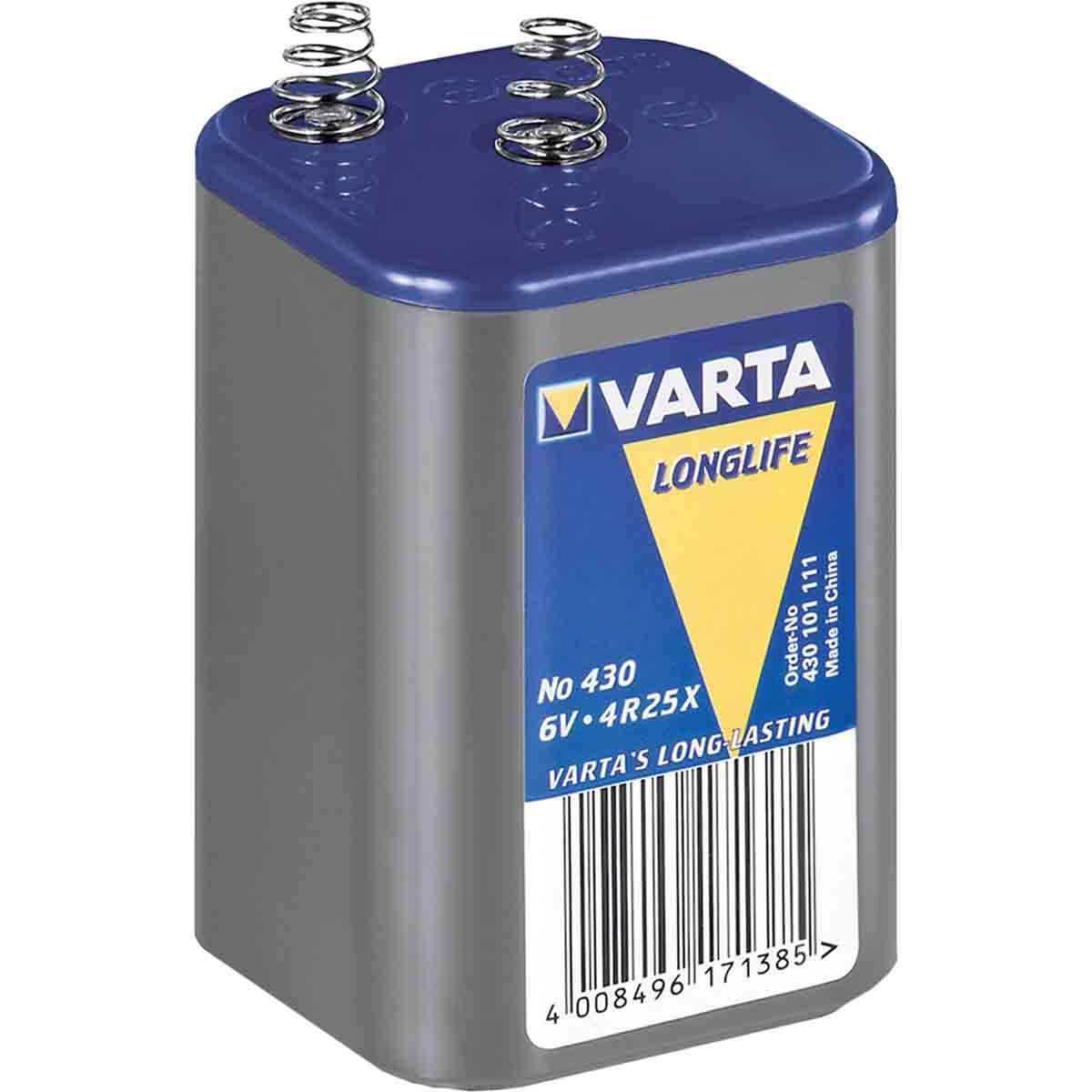 Pile alcaline VARTA 4R25 à ressort - 8100mAh 6V