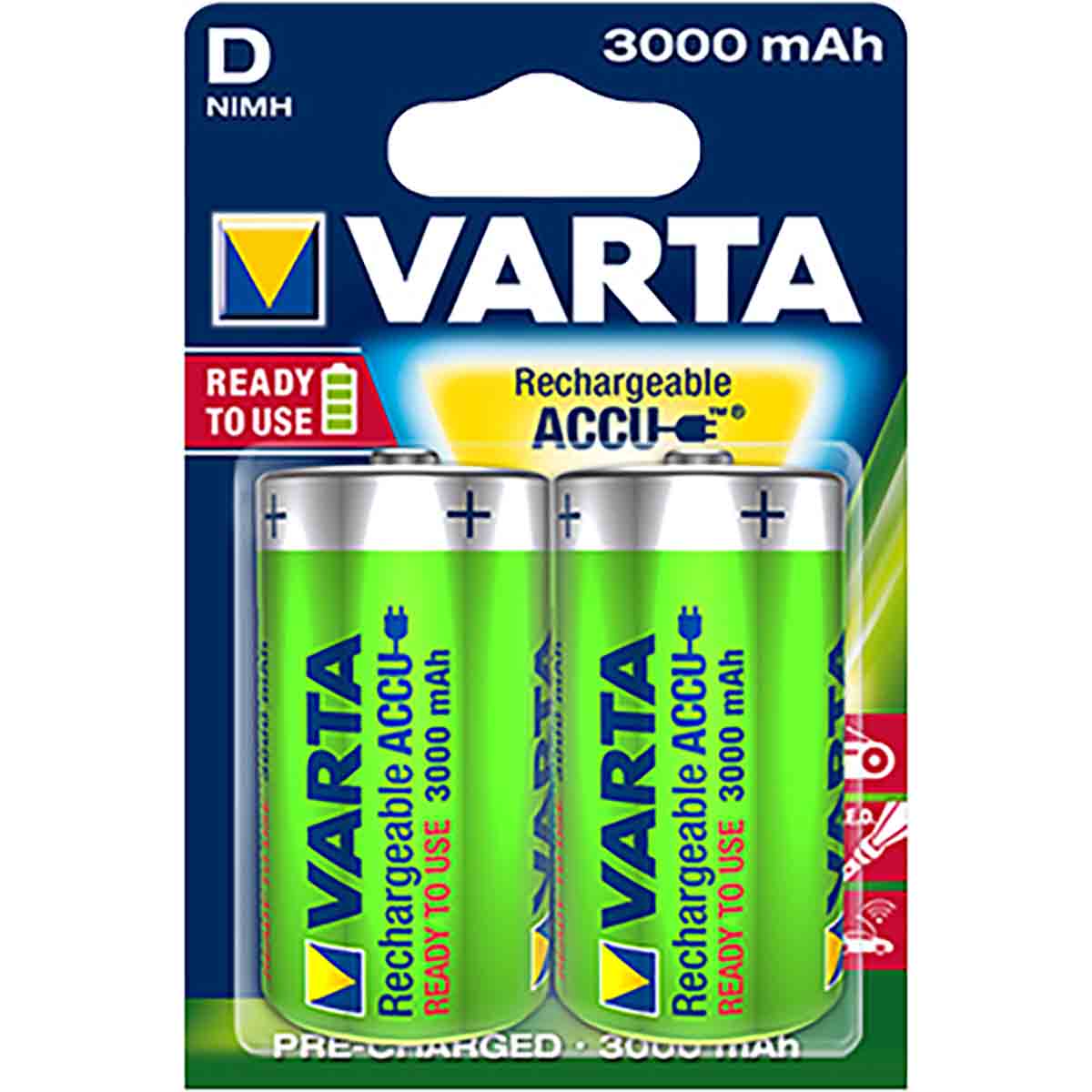 Accu VARTA LR20 - 3000mAh 1,5V /Qté 2