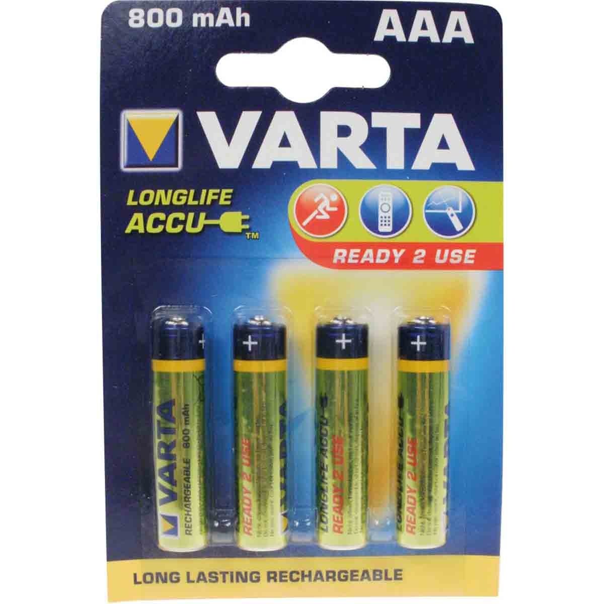 Accu VARTA LR3/AAA - 800mAh 1,2V /Qté 4