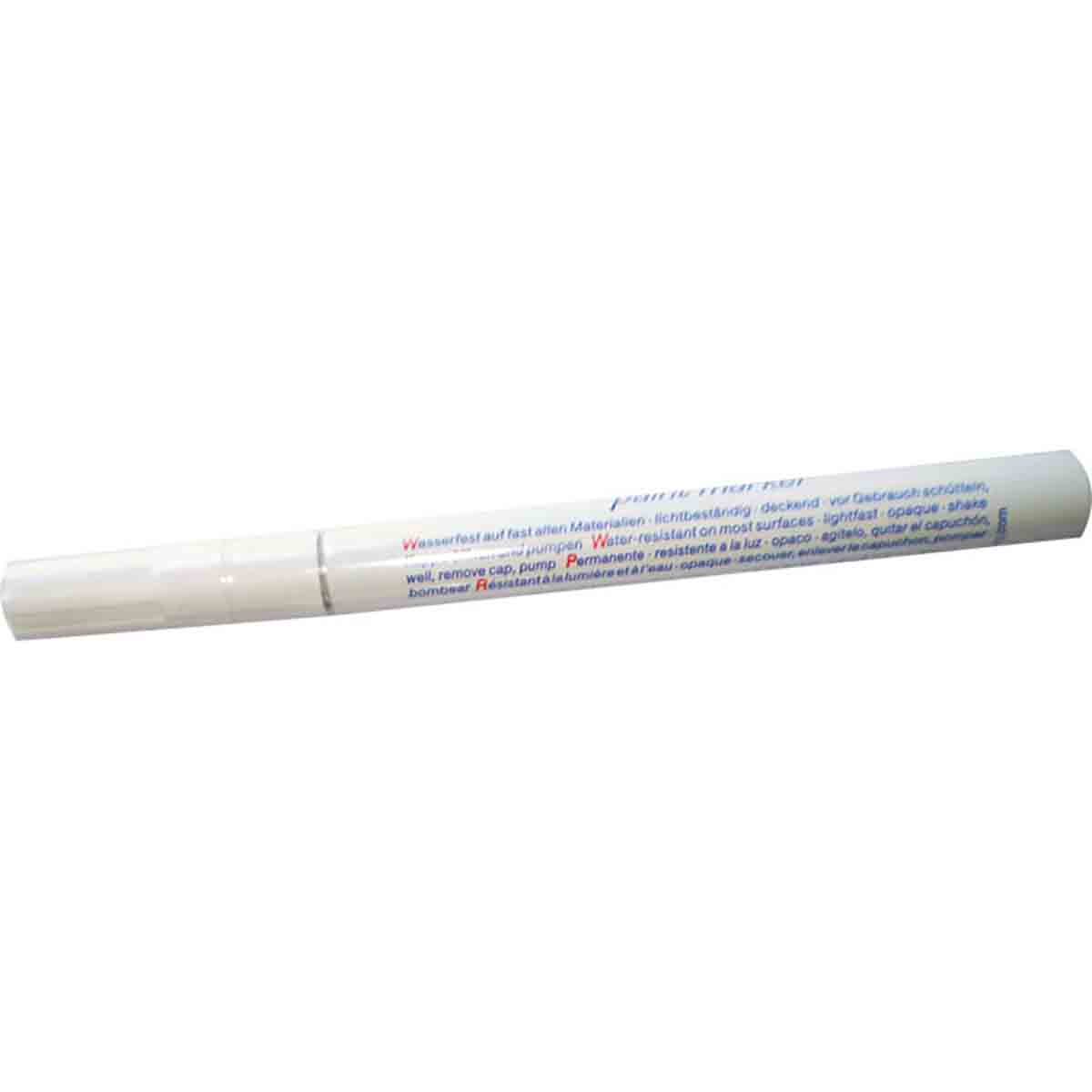 Marqueur peinture blanc pointe ogive 1 à 2mm