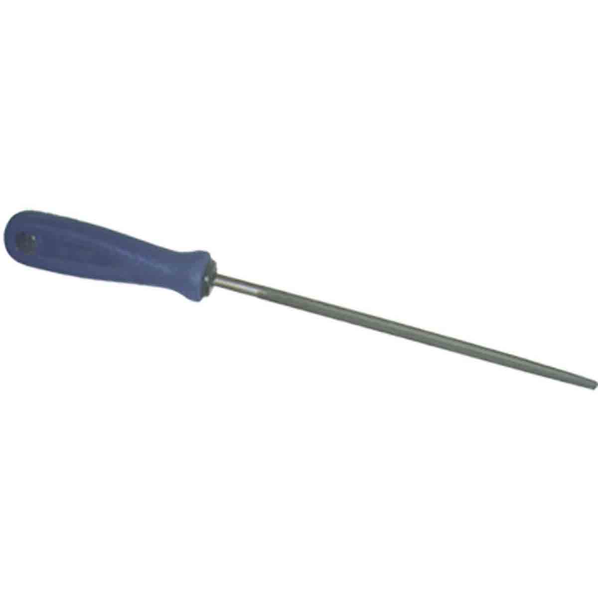 Lime emmanchée ronde mi-douce manche bi-matière Lg 200mm