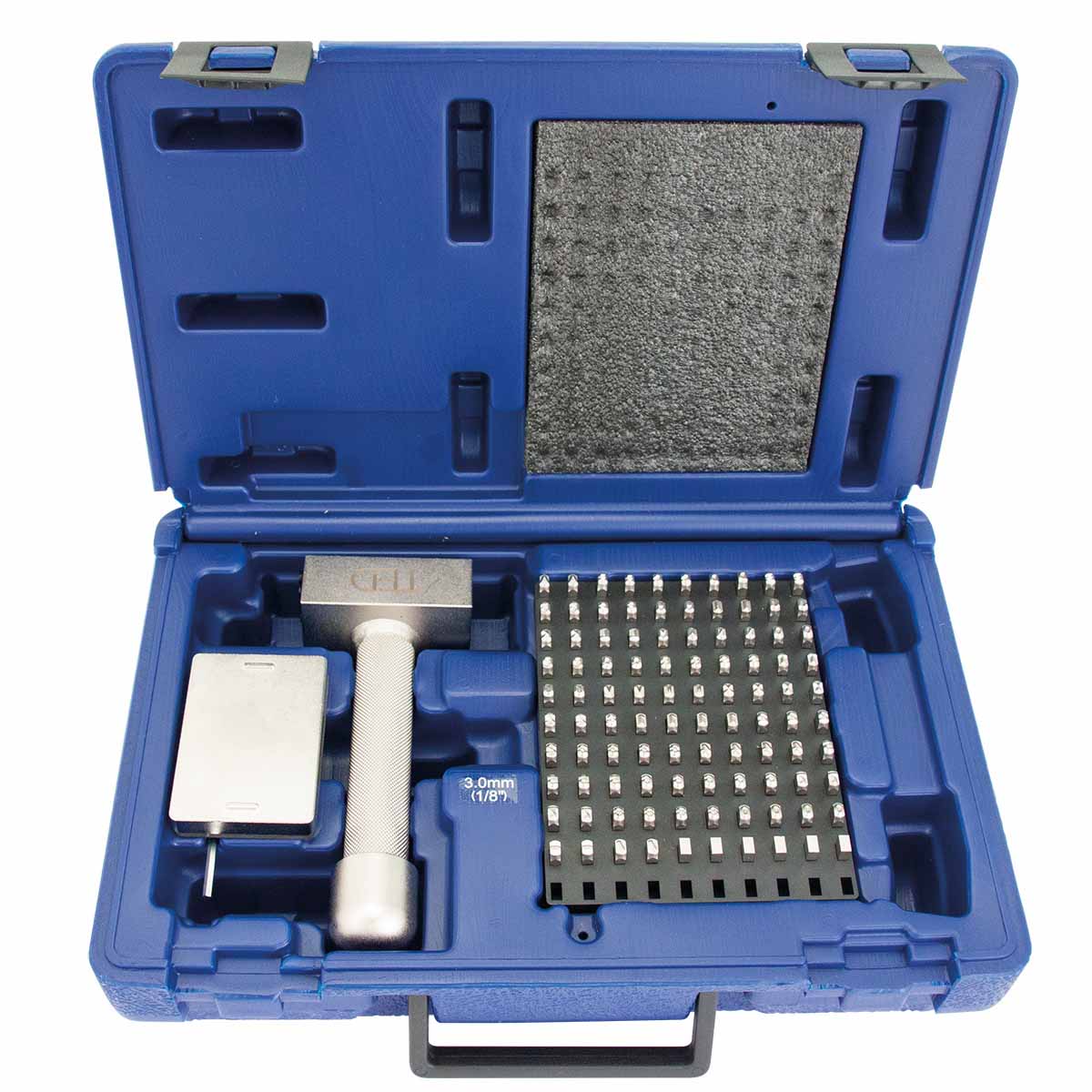 Jeu 100 caractères à frapper 3mm + porte caractères 5 lignes TED