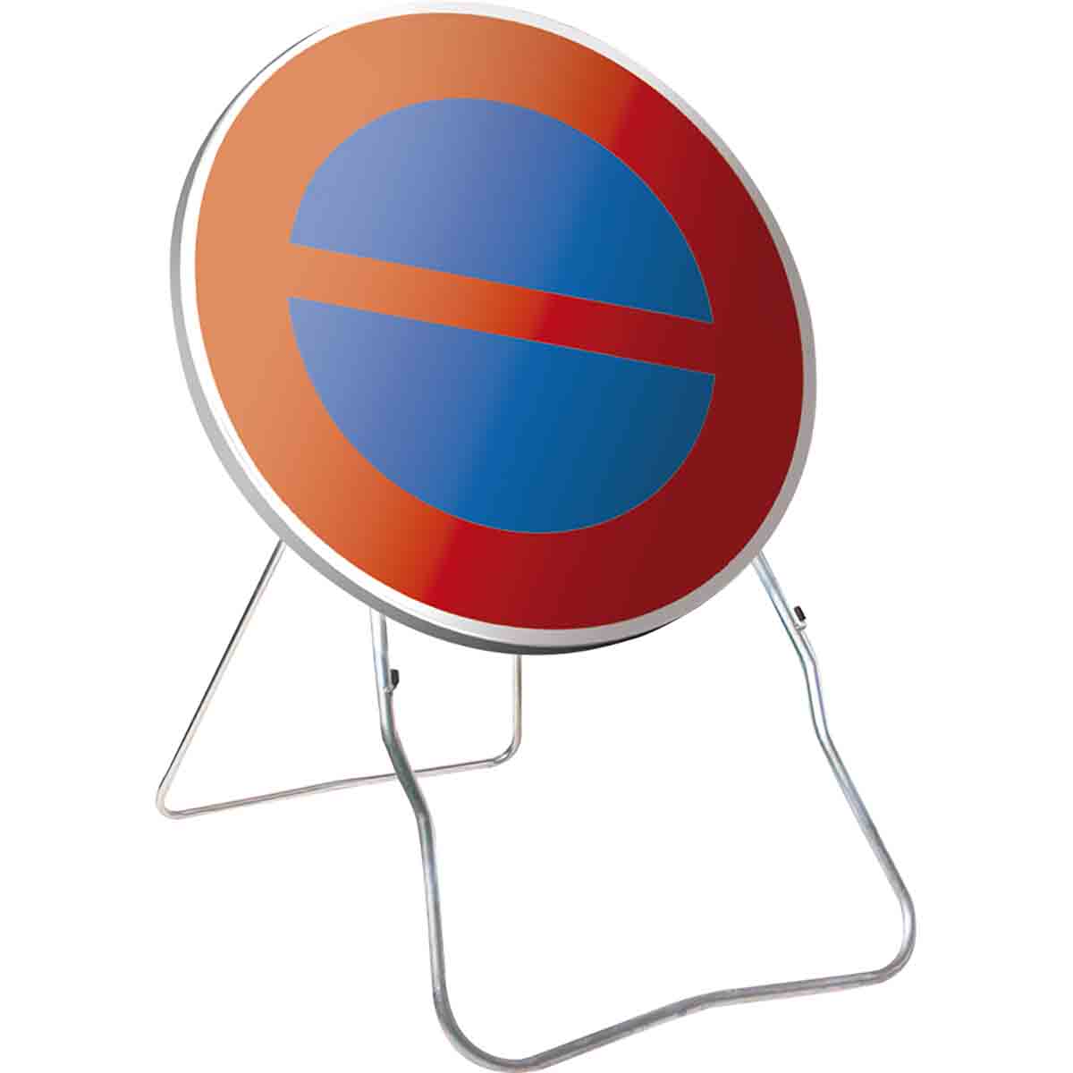 Panneau temp BK6a1 650 Cl.1 ''Interdiction de stationner'' + PL