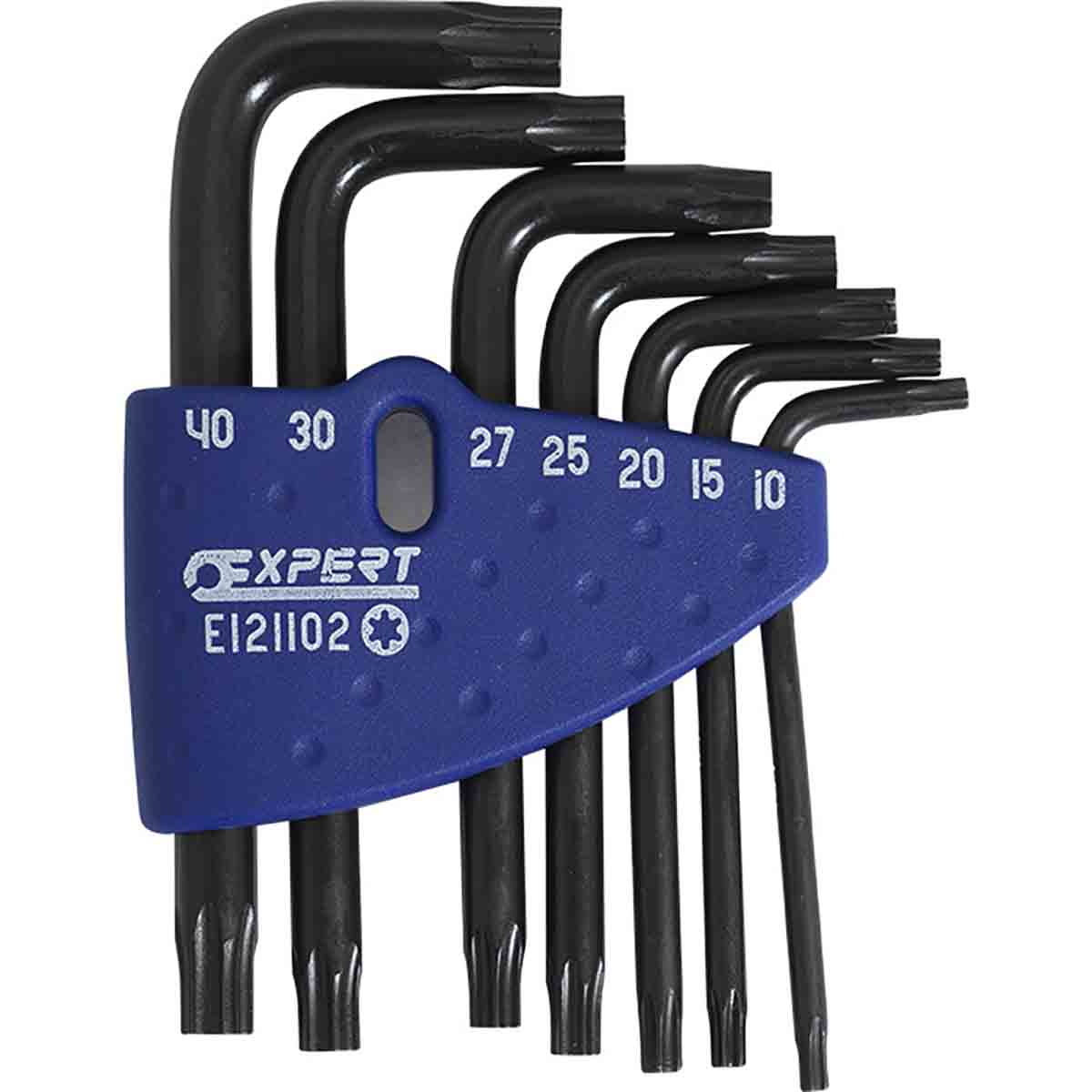 Jeu de 7 clés sur support TORX T10 à T40