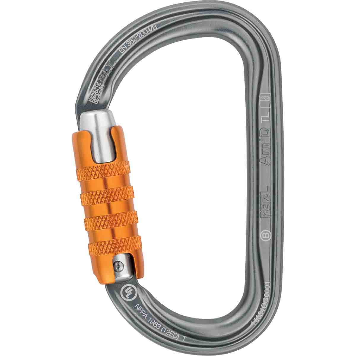 Mousqueton Am'D aluminium en D verrouillage auto PETZL