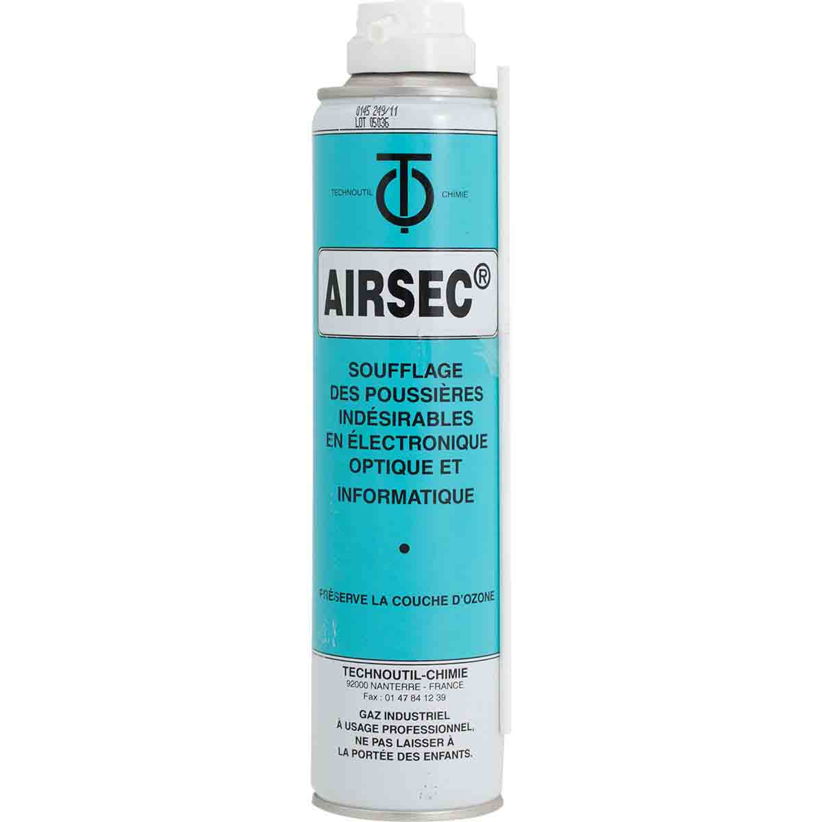 Bombe de gaz Airsec dépoussiérant /220ml