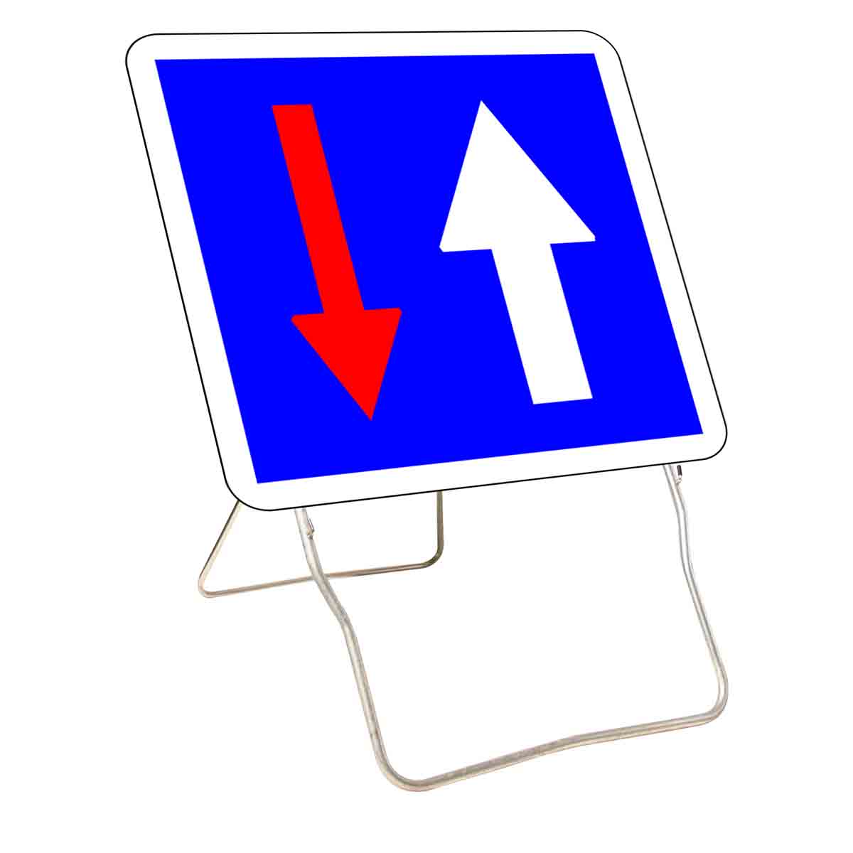 Panneau temp CK18 700 Cl.1 ''Priorité sens circulation'' + PL