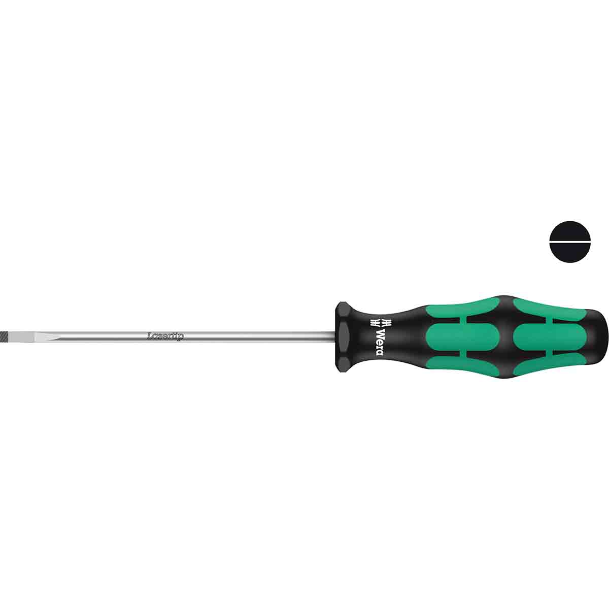 Tournevis élec pour vis à fente WERA 2,5x75 manche ergo