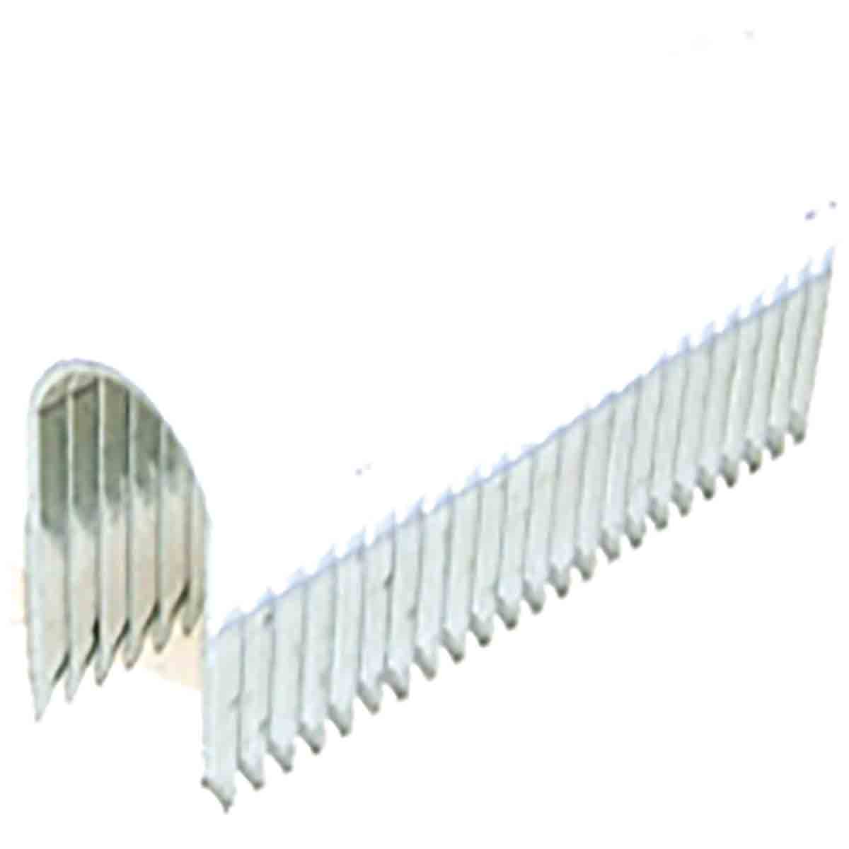 Agrafe Rapid N°28 11mm blanc pour câble de Ø4,5mm max/Qté 5000